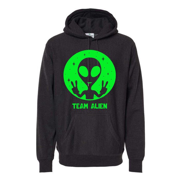 Alien Lover Ufo Abduction Team Alien Premium Hoodie