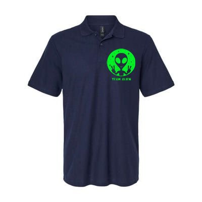 Alien Lover Ufo Abduction Team Alien Softstyle Adult Sport Polo