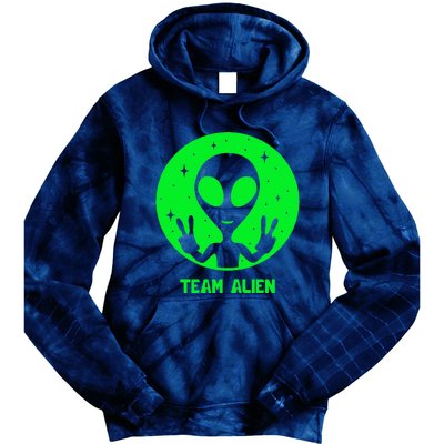 Alien Lover Ufo Abduction Team Alien Tie Dye Hoodie