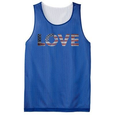 America Love Us Flag Love America Style I Love Usa Gift Mesh Reversible Basketball Jersey Tank