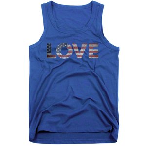 America Love Us Flag Love America Style I Love Usa Gift Tank Top