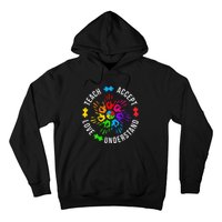 Accept Love Understand Teacher Autism Awareness Hoodie