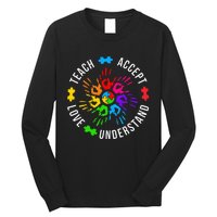 Accept Love Understand Teacher Autism Awareness Long Sleeve Shirt