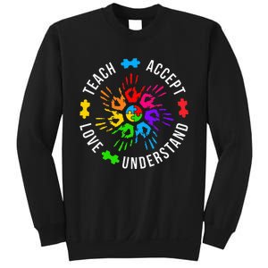 Accept Love Understand Teacher Autism Awareness Sweatshirt