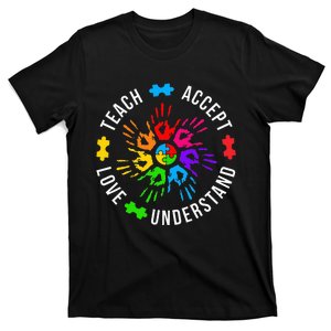 Accept Love Understand Teacher Autism Awareness T-Shirt