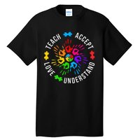 Accept Love Understand Teacher Autism Awareness Tall T-Shirt