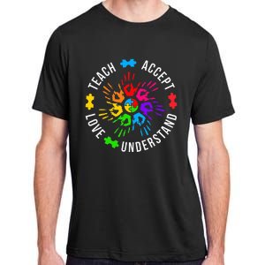 Accept Love Understand Teacher Autism Awareness Adult ChromaSoft Performance T-Shirt