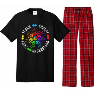 Accept Love Understand Teacher Autism Awareness Pajama Set