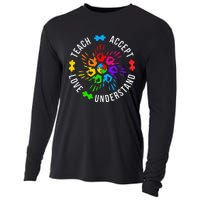 Accept Love Understand Teacher Autism Awareness Cooling Performance Long Sleeve Crew