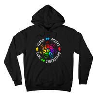 Accept Love Understand Teacher Autism Awareness Tall Hoodie