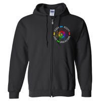 Accept Love Understand Teacher Autism Awareness Full Zip Hoodie