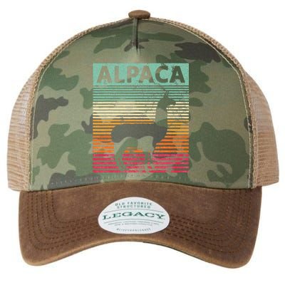 Alpaca Lover Vintrage Retro Llama Legacy Tie Dye Trucker Hat