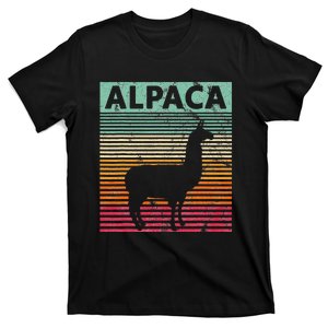 Alpaca Lover Vintrage Retro Llama T-Shirt