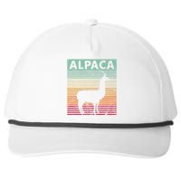 Alpaca Lover Vintrage Retro Llama Snapback Five-Panel Rope Hat