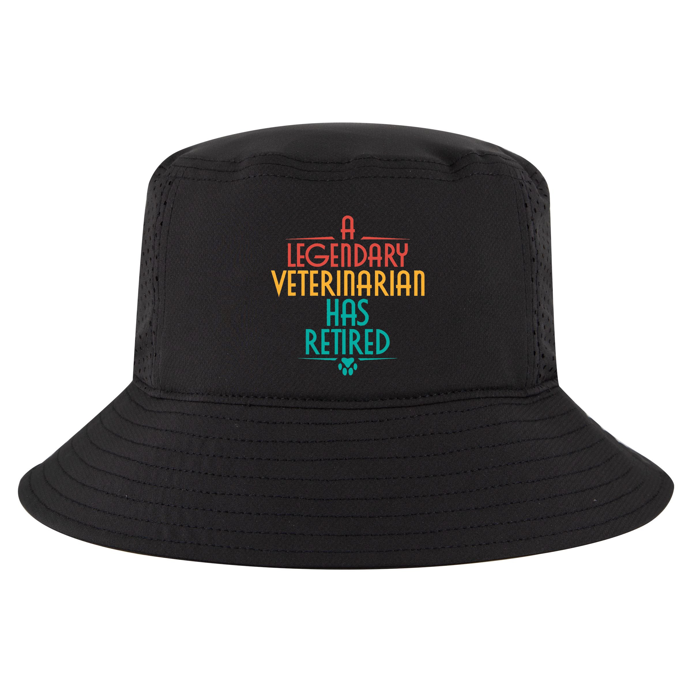 A Legendary Veterinarian Has Retired Retirement Veterinary Cool Comfort Performance Bucket Hat