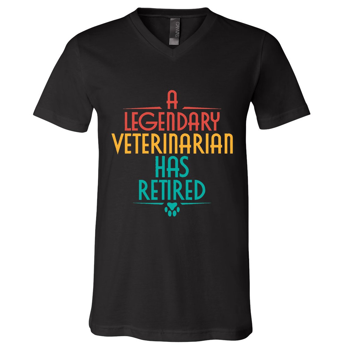 A Legendary Veterinarian Has Retired Retirement Veterinary V-Neck T-Shirt