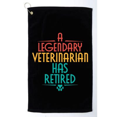 A Legendary Veterinarian Has Retired Retirement Veterinary Golf Towel