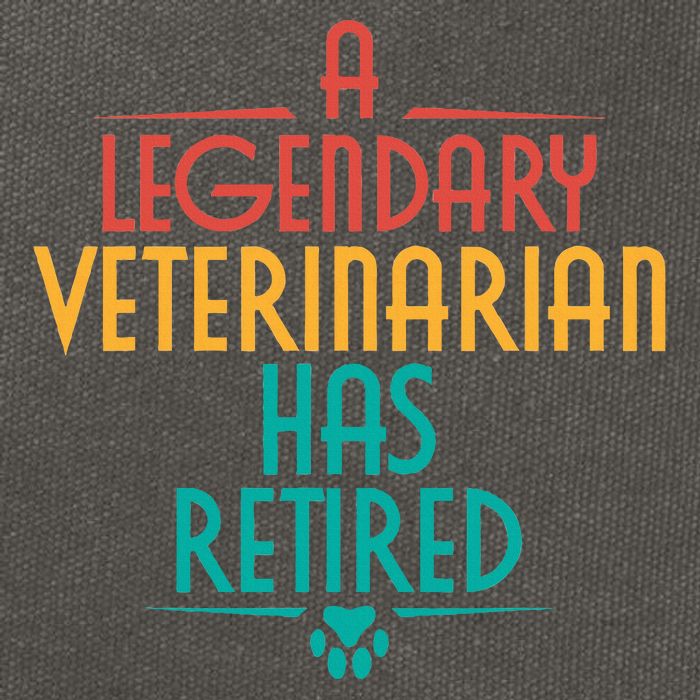A Legendary Veterinarian Has Retired Retirement Veterinary Cotton Canvas Backpack