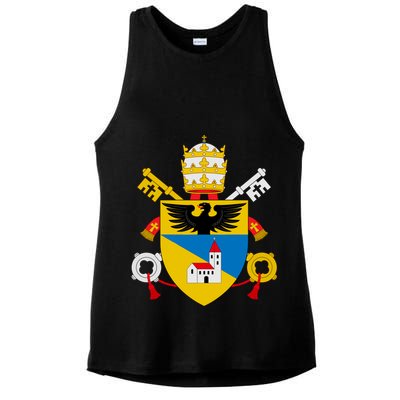 Amoris Laetitia Vatican City Coat Of Arms Of Pope Francis Papal Coats Of Arms U Ladies PosiCharge Tri-Blend Wicking Tank