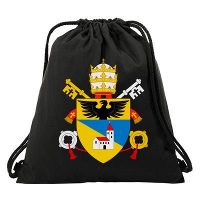 Amoris Laetitia Vatican City Coat Of Arms Of Pope Francis Papal Coats Of Arms U Drawstring Bag