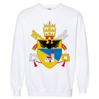 Amoris Laetitia Vatican City Coat Of Arms Of Pope Francis Papal Coats Of Arms U Garment-Dyed Sweatshirt