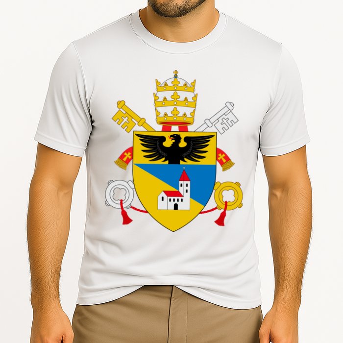 Amoris Laetitia Vatican City Coat Of Arms Of Pope Francis Papal Coats Of Arms U Cooling Performance Crew T-Shirt