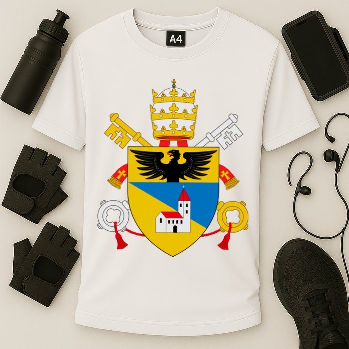 Amoris Laetitia Vatican City Coat Of Arms Of Pope Francis Papal Coats Of Arms U Cooling Performance Crew T-Shirt