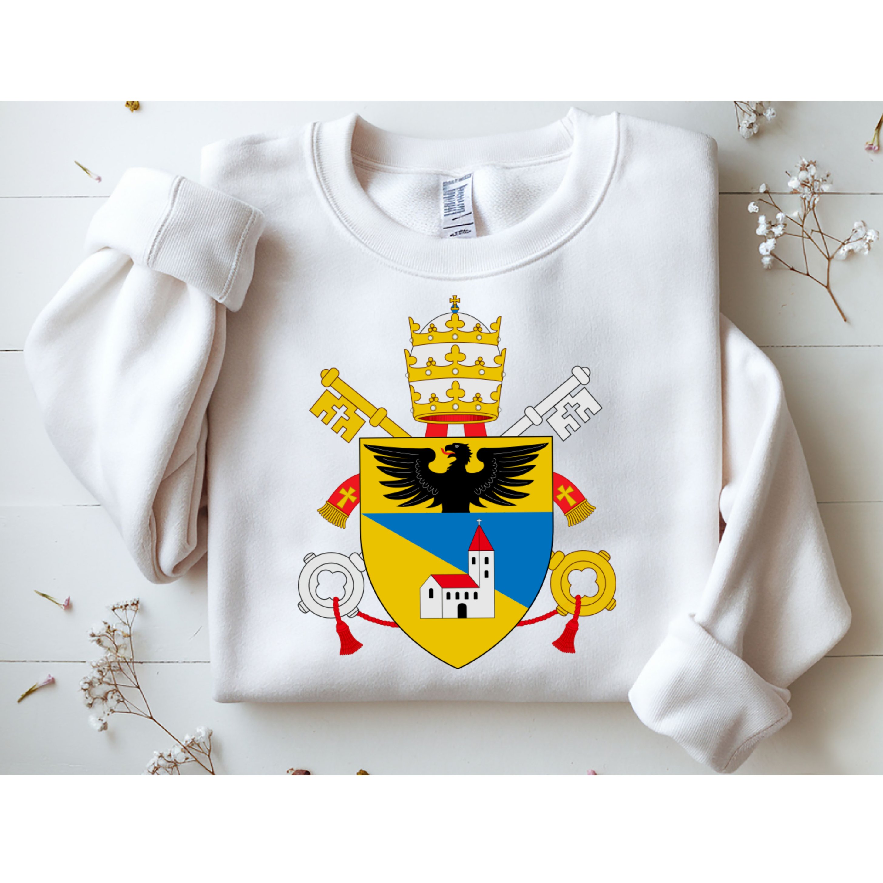 Amoris Laetitia Vatican City Coat Of Arms Of Pope Francis Papal Coats Of Arms U Sweatshirt