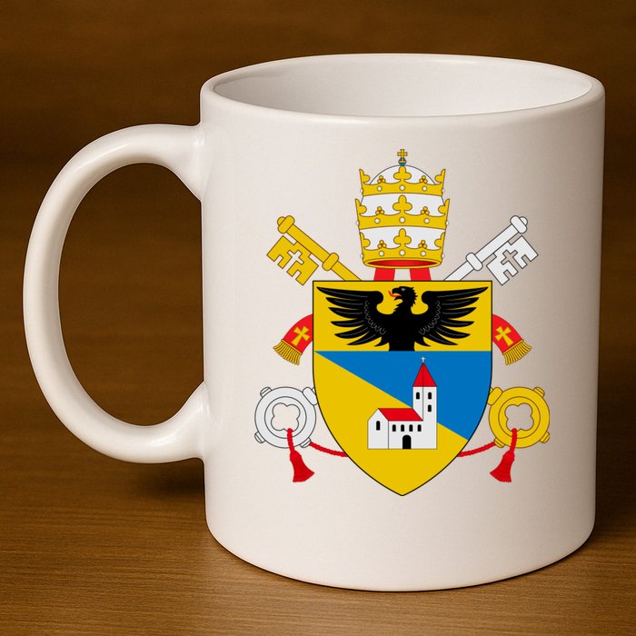 Amoris Laetitia Vatican City Coat Of Arms Of Pope Francis Papal Coats Of Arms U 11oz C Handle Ceramic Mug
