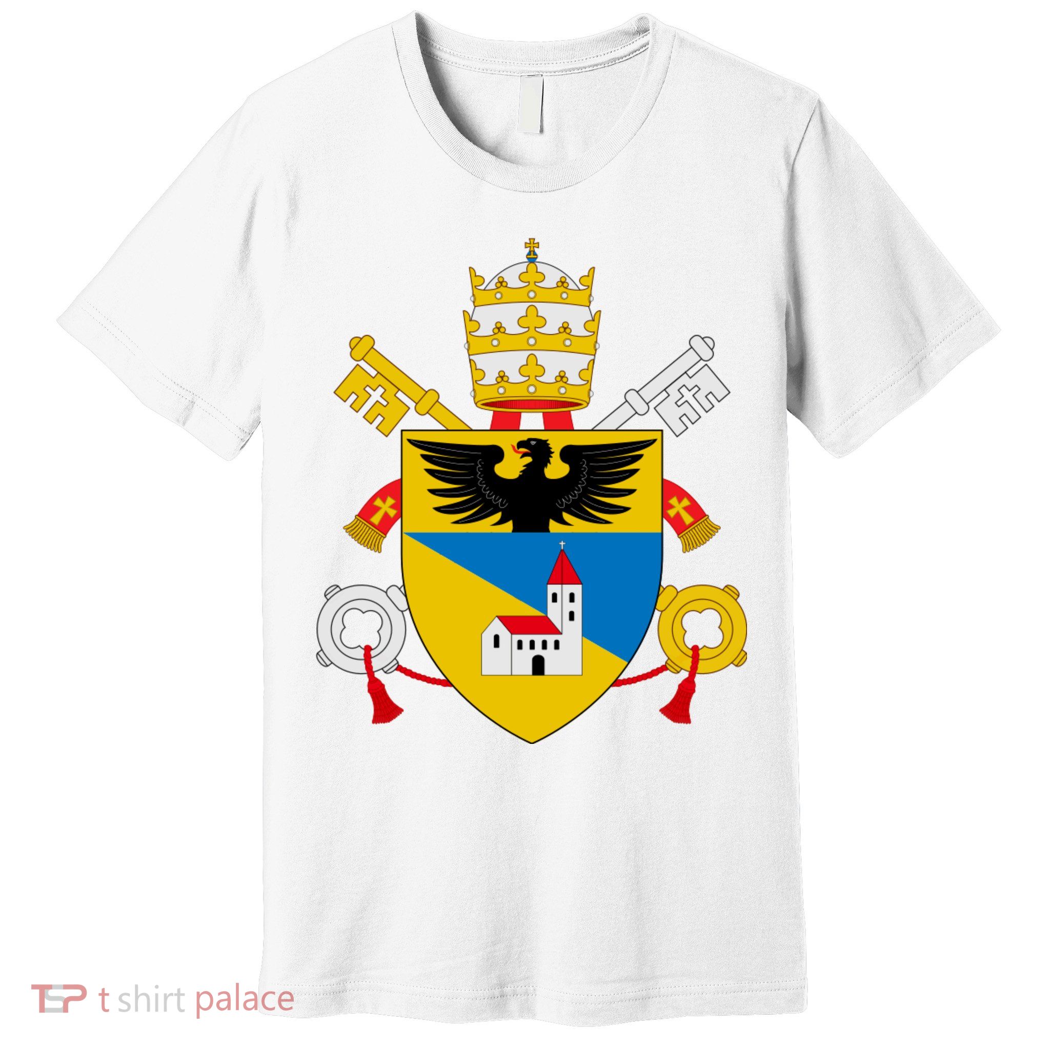 Amoris Laetitia Vatican City Coat Of Arms Of Pope Francis Papal Coats Of Arms U Premium T-Shirt