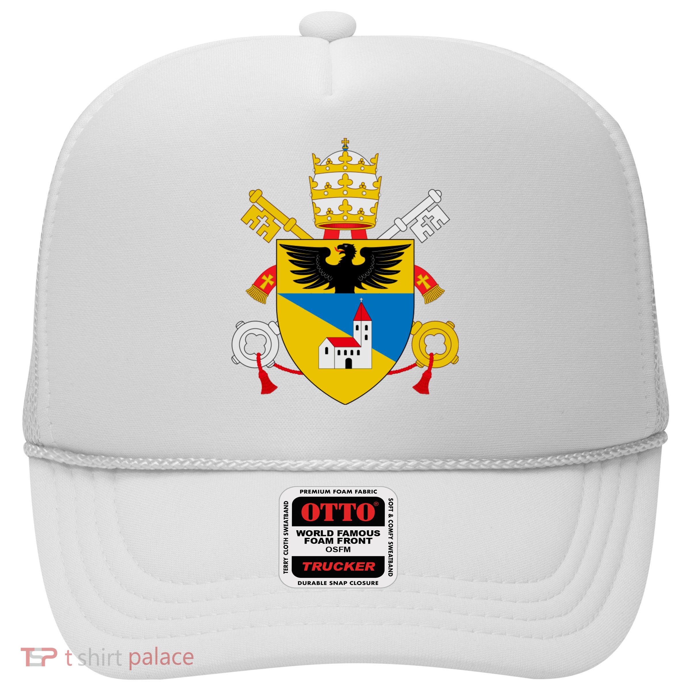 Amoris Laetitia Vatican City Coat Of Arms Of Pope Francis Papal Coats Of Arms U Trucker Hat