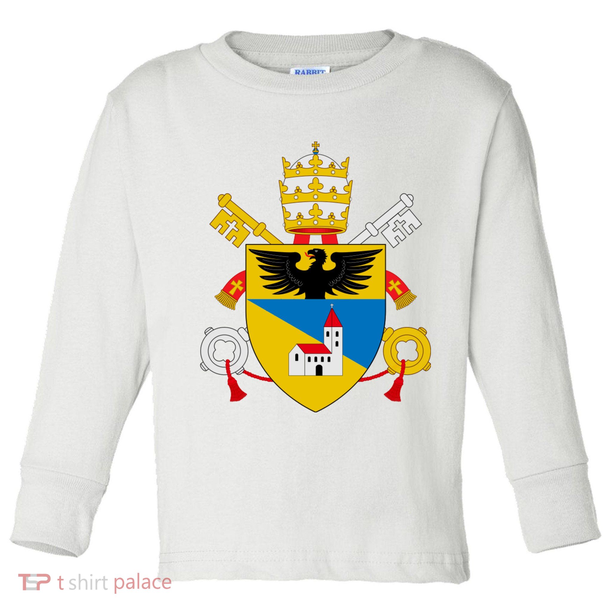 Amoris Laetitia Vatican City Coat Of Arms Of Pope Francis Papal Coats Of Arms U Toddler Long Sleeve Shirt
