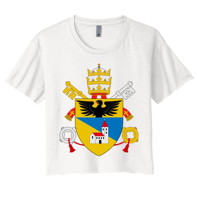 Amoris Laetitia Vatican City Coat Of Arms Of Pope Francis Papal Coats Of Arms U Crop Top
