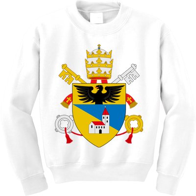 Amoris Laetitia Vatican City Coat Of Arms Of Pope Francis Papal Coats Of Arms U Kids Sweatshirt
