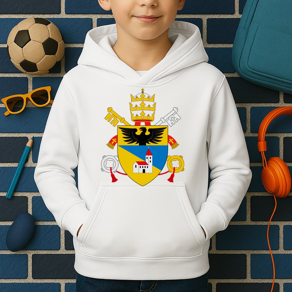 Amoris Laetitia Vatican City Coat Of Arms Of Pope Francis Papal Coats Of Arms U Kids Hoodie