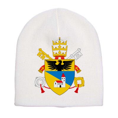 Amoris Laetitia Vatican City Coat Of Arms Of Pope Francis Papal Coats Of Arms U Short Acrylic Beanie