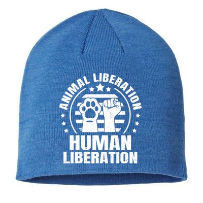 Animal Liberation Vegeterian Vegan Cute Gift Sustainable Beanie