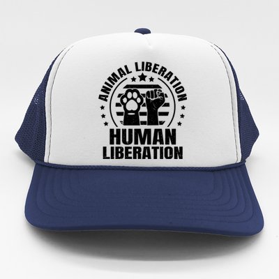 Animal Liberation Vegeterian Vegan Cute Gift Trucker Hat