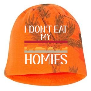 Animal Love Vegetarian Vegan I Don't Eat My Homies Gift Kati - Camo Knit Beanie