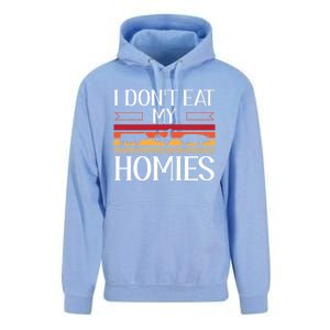 Animal Love Vegetarian Vegan I Don't Eat My Homies Gift Unisex Surf Hoodie