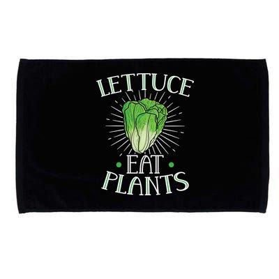 Animal Love Vegetarian Vegan Lettuce Eat Plants Cool Gift Microfiber Hand Towel