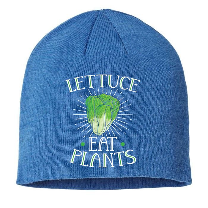 Animal Love Vegetarian Vegan Lettuce Eat Plants Cool Gift Sustainable Beanie