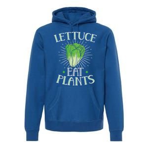 Animal Love Vegetarian Vegan Lettuce Eat Plants Cool Gift Premium Hoodie