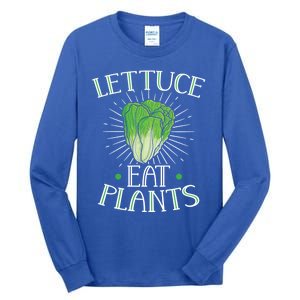 Animal Love Vegetarian Vegan Lettuce Eat Plants Cool Gift Tall Long Sleeve T-Shirt