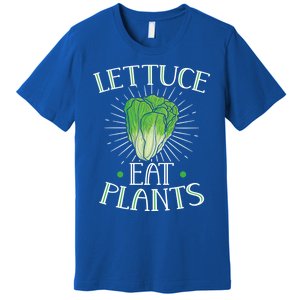 Animal Love Vegetarian Vegan Lettuce Eat Plants Cool Gift Premium T-Shirt