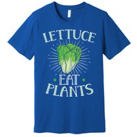 Animal Love Vegetarian Vegan Lettuce Eat Plants Cool Gift Premium T-Shirt