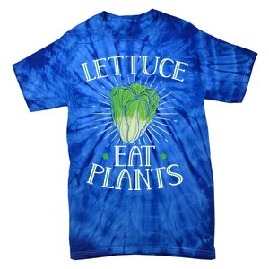 Animal Love Vegetarian Vegan Lettuce Eat Plants Cool Gift Tie-Dye T-Shirt