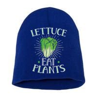 Animal Love Vegetarian Vegan Lettuce Eat Plants Cool Gift Short Acrylic Beanie