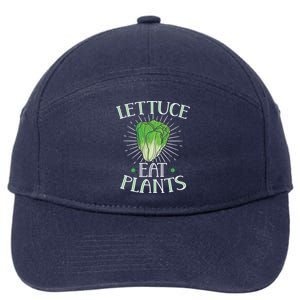 Animal Love Vegetarian Vegan Lettuce Eat Plants Cool Gift 7-Panel Snapback Hat