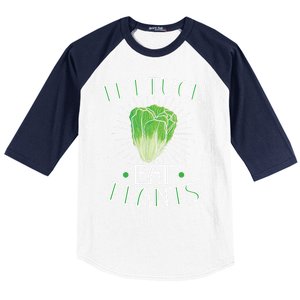 Animal Love Vegetarian Vegan Lettuce Eat Plants Cool Gift Baseball Sleeve Shirt